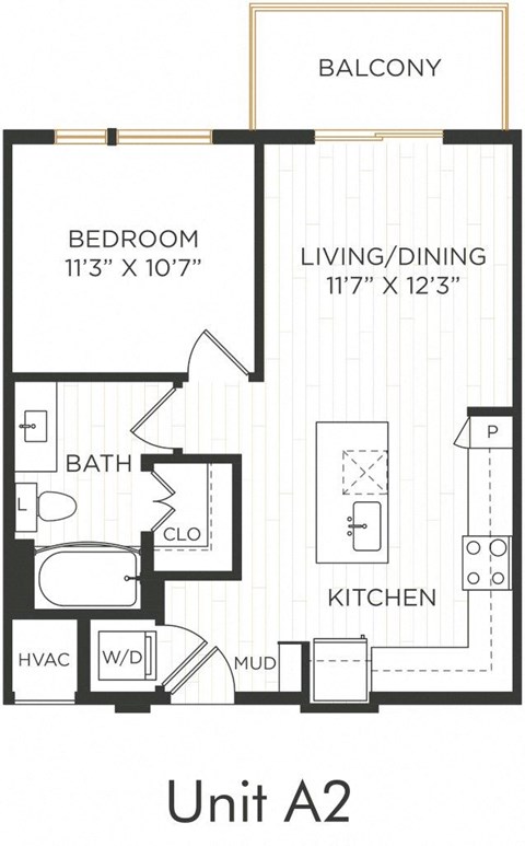Astra Avery Ranch Apartments A2 Floor Plan